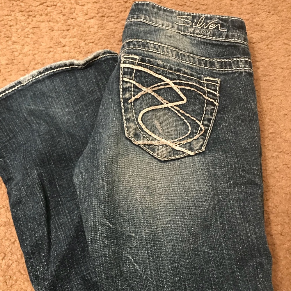 Silver jeans
